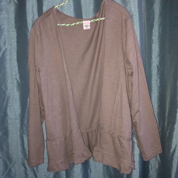 Icantoo XL cardigan- pale gray/ brown depending on light - 100% cotton - Picture 7 of 8